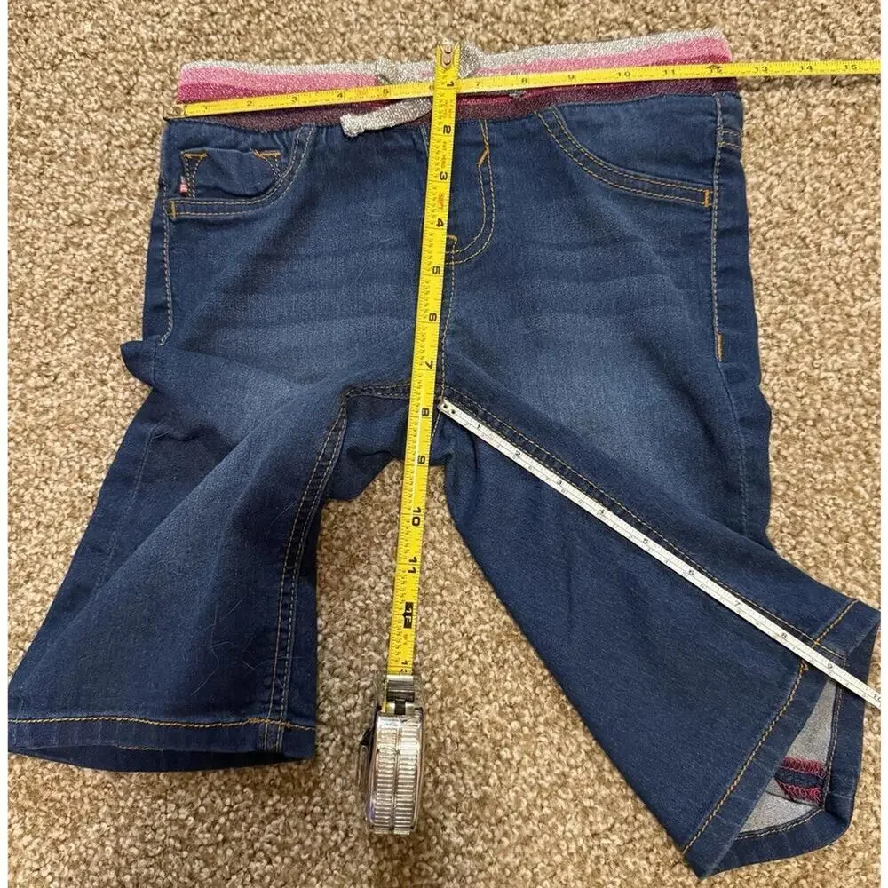 LOT OF 2 Vigoss Denim Shorts with Elastic Waistbands Size Med 9 10